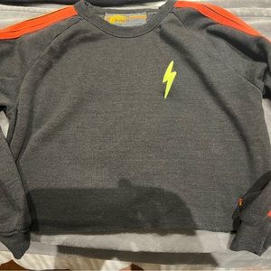 Aviator nation cropped sweatshirt